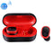 DT-6 IPX Waterproof Bluetooth 5.0 Wireless Bluetooth Earphone with 400mAh Magnetic Charging Box, Support Call(Red)