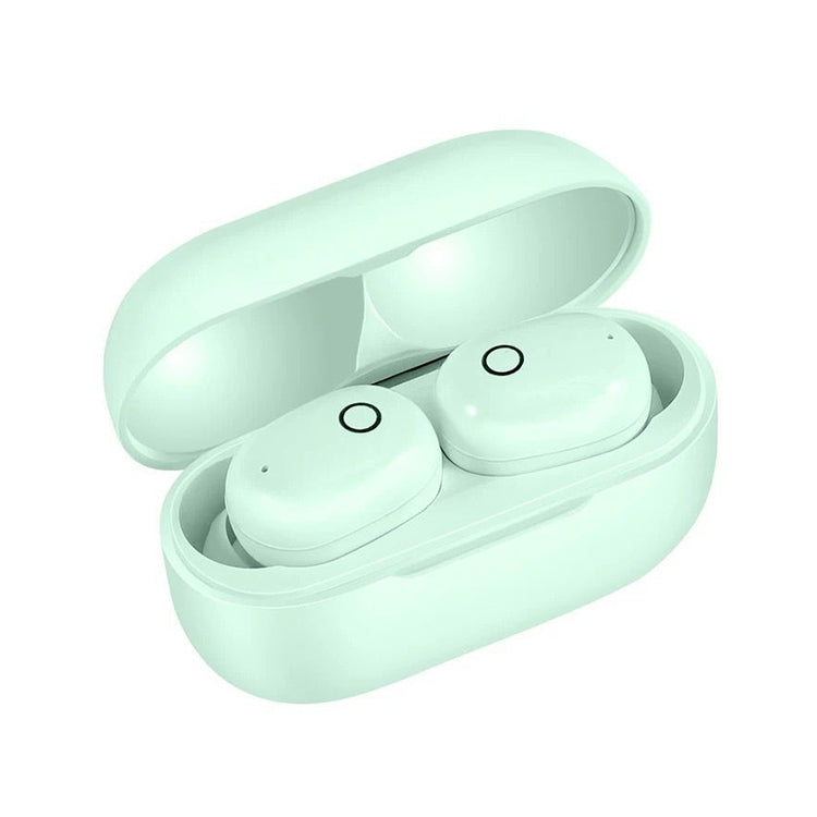 DT-17 Wireless Two Ear Bluetooth Headset Supports Touch & Smart Magnetic Charging & Power On Automatic Pairing(Green)