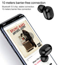 DT-17 Wireless Two Ear Bluetooth Headset Supports Touch & Smart Magnetic Charging & Power On Automatic Pairing(Blue)