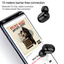 Dt-18 Wireless Two Ear Bluetooth Headset With 2000mAh Charging Cabin & Touch & Intelligent Magnetic Suction Charging (Black)