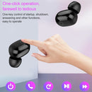 Dt-18 Wireless Two Ear Bluetooth Headset With 2000mAh Charging Cabin & Touch & Intelligent Magnetic Suction Charging (Black)