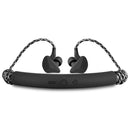 M12 In-ear Retractable Wireless Sports Bluetooth Headset for Apple Headset(Black)