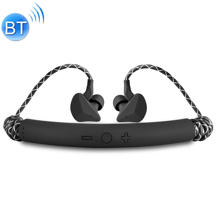 M12 In-ear Retractable Wireless Sports Bluetooth Headset for Apple Headset(Black)