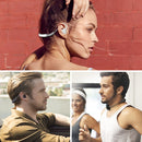 M12 In-ear Retractable Wireless Sports Bluetooth Headset for Apple Headset(White)