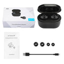 BTH-A6 Wireless Bluetooth 5.0 Earphone with Magnetic Charging Box (Black)