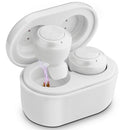 BTH-A6 Wireless Bluetooth 5.0 Earphone with Magnetic Charging Box (White)