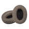 1 Pair Oval Leather Flat Headphone Protective Case for Brainwavz HM5 / Philip SHP9500(Brown)