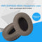 1 Pair Oval Leather Beveled Headphone Protective Case for Brainwavz HM5 / Philip SHP9500(White)