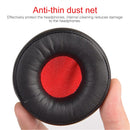1 Pair Leather Sponge Protective Case for Jabra MOVE Headphone(Black Red)