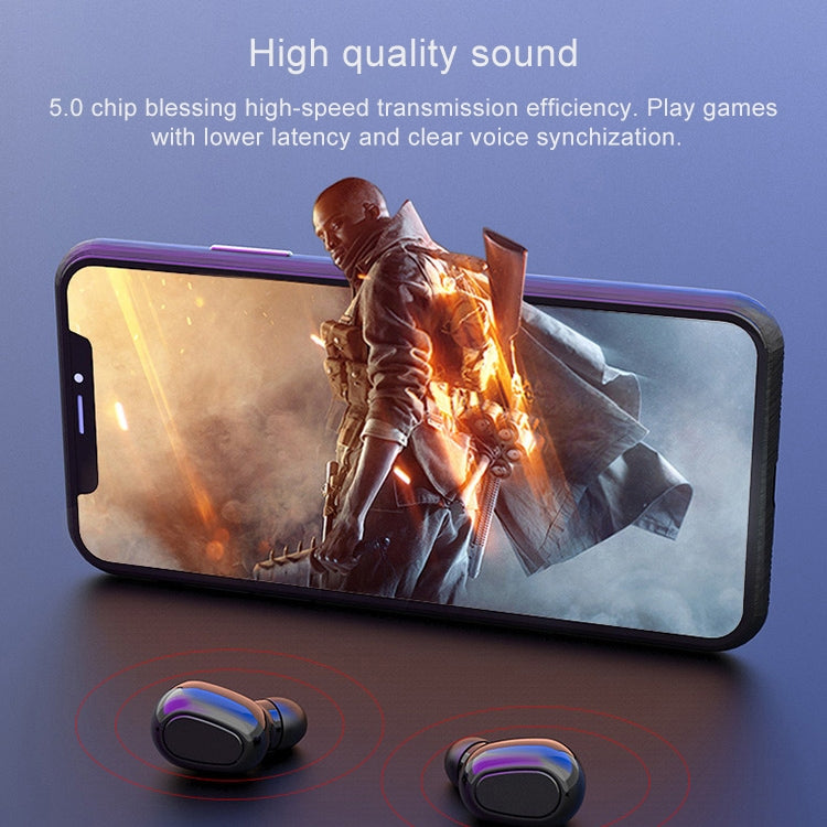 L21 9D Sound Effect Bluetooth 5.0 Wireless Bluetooth Earphone with Charging Box, Support for HD Calls (Pink)