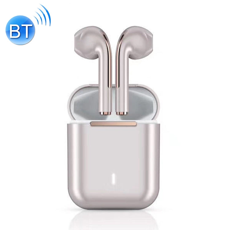 J18 Bluetooth 5.0 TWS Wireless Binaural Bluetooth Earphone with Charging Box(Rose Gold)