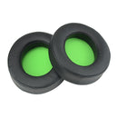 2 PCS For Razer Kraken 7.1 V2 Pro Headphone Cushion Sponge Green Net Cover Earmuffs Replacement Earpads