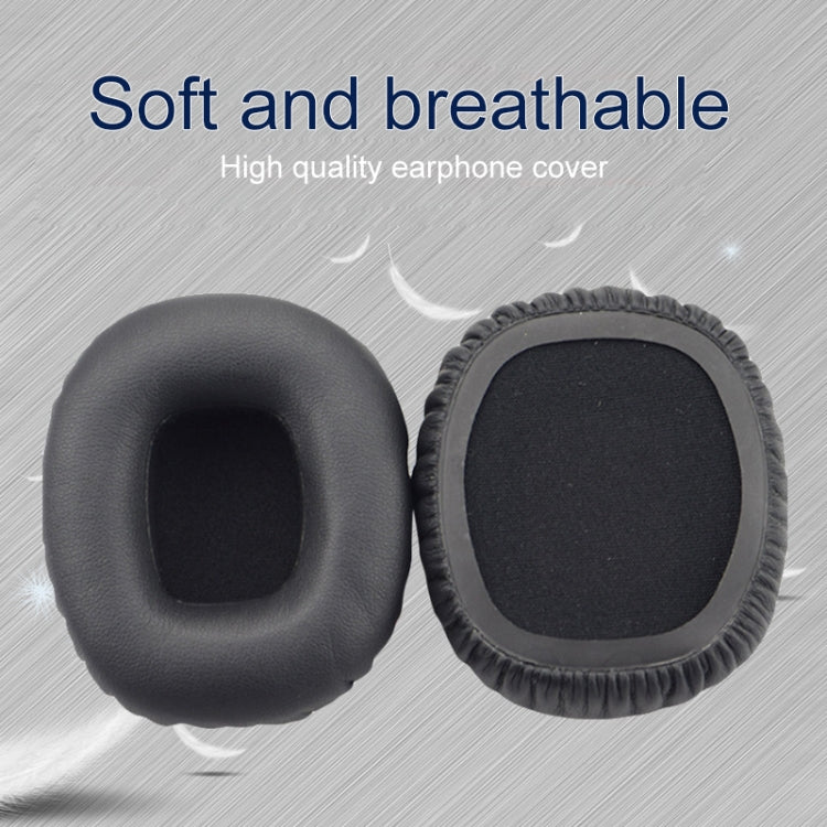 For JBL J55 / J55a / J55i Headphones Imitation Leather + Foam Soft Earphone Protective Cover Earmuffs, One Pair(Black)