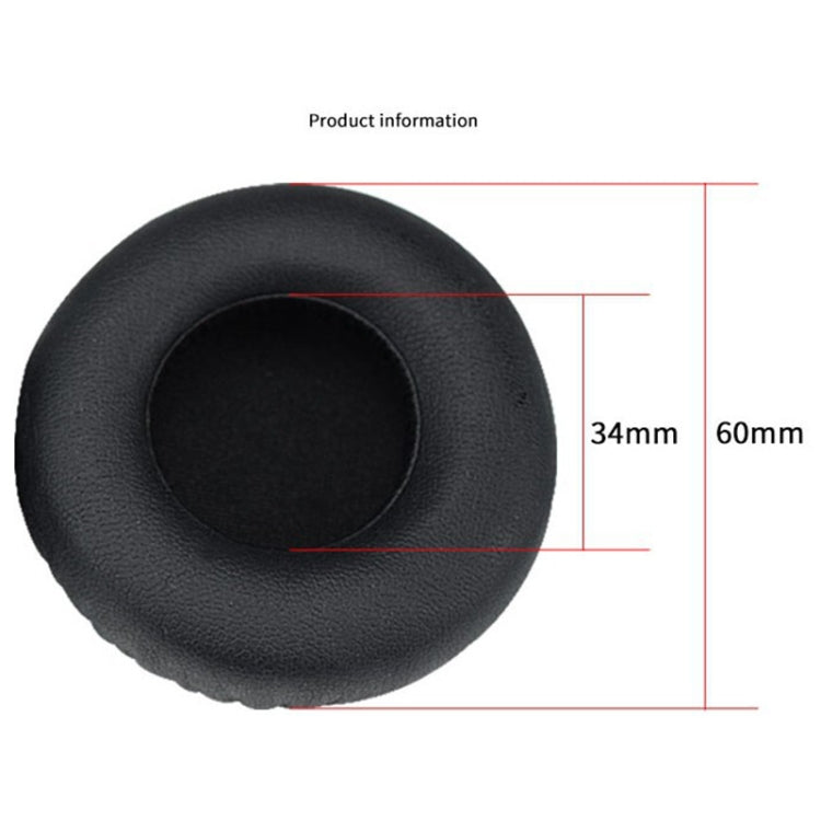 For JBL E30 Headphones Imitation Leather + Foam Soft Earphone Protective Cover Earmuffs, One Pair(Black)