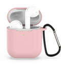 Wireless Earphones Shockproof Silicone Protective Case for Apple AirPods 1 / 2(Light Pink)