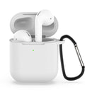 Wireless Earphones Shockproof Silicone Protective Case for Apple AirPods 1 / 2(Transparent)