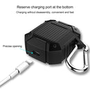 Wireless Earphones Shockproof Armor Silicone Protective Case for Apple AirPods 1 / 2, Wireless Version(Black)