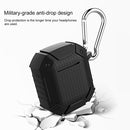 Wireless Earphones Shockproof Armor Silicone Protective Case for Apple AirPods 1 / 2, Wireless Version(Black)