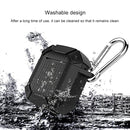 Wireless Earphones Shockproof Armor Silicone Protective Case for Apple AirPods 1 / 2, Wireless Version(Black)