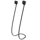 Wireless Bluetooth Headset Anti-lost Rope Magnetic Silicone Lanyard for Apple AirPods 1 / 2(Black)