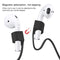 Wireless Bluetooth Headset Anti-lost Rope Magnetic Silicone Lanyard for Apple AirPods 1 / 2(Red)