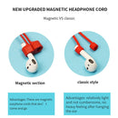 Wireless Bluetooth Headset Anti-lost Rope Magnetic Silicone Lanyard for Apple AirPods 1 / 2(Red)