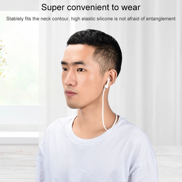 Wireless Bluetooth Headset Anti-lost Rope Magnetic Silicone Lanyard for Apple AirPods 1 / 2(Red)