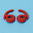 Wireless Bluetooth Earphone Silicone Ear Caps Earpads for Apple AirPods 1 / 2 (Red)