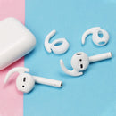 Wireless Bluetooth Earphone Silicone Ear Caps Earpads for Apple AirPods 1 / 2 (White)