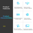 T&G TG11 TWS Bluetooth 5.0 Touch Wireless Bluetooth Earphone with Charging Box, Supports Binaural HD Call & Siri(Black)