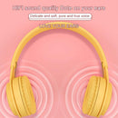 Y08 Hifi Sound Quality Macaron Bluetooth Headset, Supports Calling & TF Card & 3.5mm AUX (Yellow)