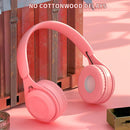 Y08 Hifi Sound Quality Macaron Bluetooth Headset, Supports Calling & TF Card & 3.5mm AUX (Yellow)