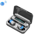 F9-5 Bluetooth 5.0 TWS Wireless Binaural Bluetooth Earphone with Charging Box & Support Call & LED Digital Display(Black)