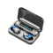 F9-5 Bluetooth 5.0 TWS Wireless Binaural Bluetooth Earphone with Charging Box & Support Call & LED Digital Display(Black)