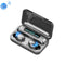 F9-5 Bluetooth 5.0 TWS Wireless Binaural Bluetooth Earphone with Charging Box & Support Call & LED Digital Display(Black)