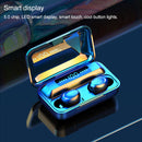 F9-5 Bluetooth 5.0 TWS Wireless Binaural Bluetooth Earphone with Charging Box & Support Call & LED Digital Display(Black)