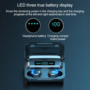 F9-5 Bluetooth 5.0 TWS Wireless Binaural Bluetooth Earphone with Charging Box & Support Call & LED Digital Display(White)