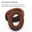 2 PCS For Sennheiser HD515 / HD555 / HD595 / HD598 / HD558 / PC360 Flannel Earphone Cushion Cover Earmuffs Replacement Earpads with Tone Tuning Cotton (Brown)