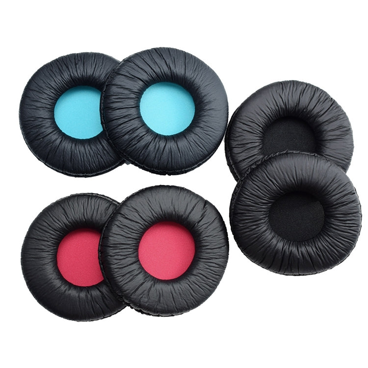 2 PCS For SONY MDR-V55 Earphone Cushion Leather Cover Earmuffs Replacement Earpads (Blue)