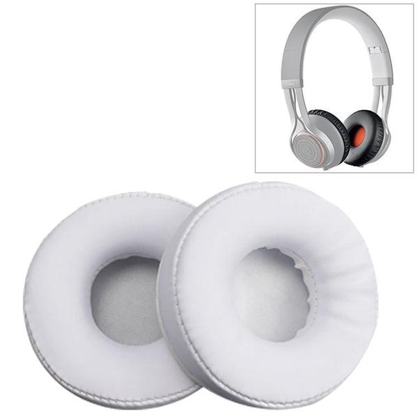 2 PCS For Jabra Revo Wireless Headphone Cushion Sponge Leather Cover Earmuffs Replacement Earpads(White)
