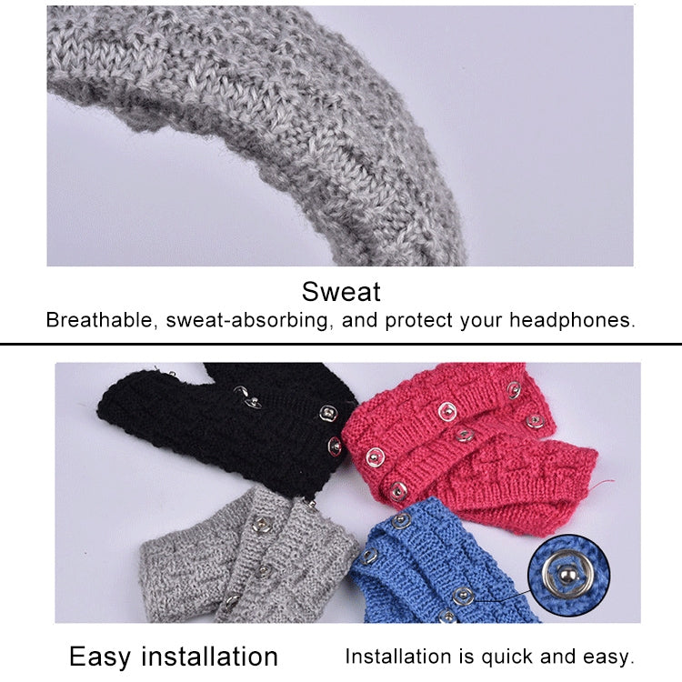 Knitted Headphone Dustproof Protective Case for Beats Studio2 / ATH-MSR7 / Sennheiser(Grey)