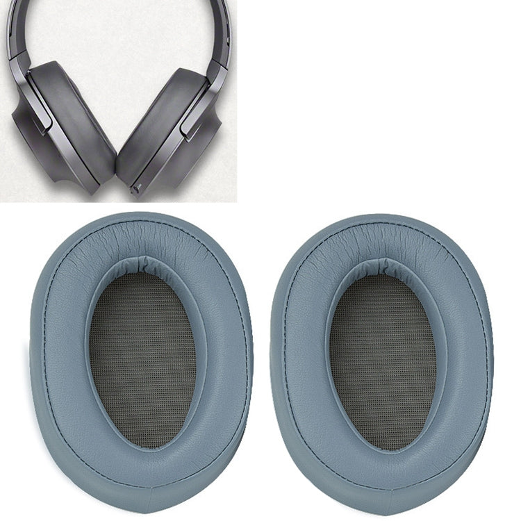 1 Pair Sponge Headphone Protective Case for Sony MDR-100ABN / WH-H900N(Blue)