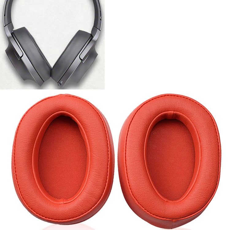 1 Pair Sponge Headphone Protective Case for Sony MDR-100ABN / WH-H900N(Red)