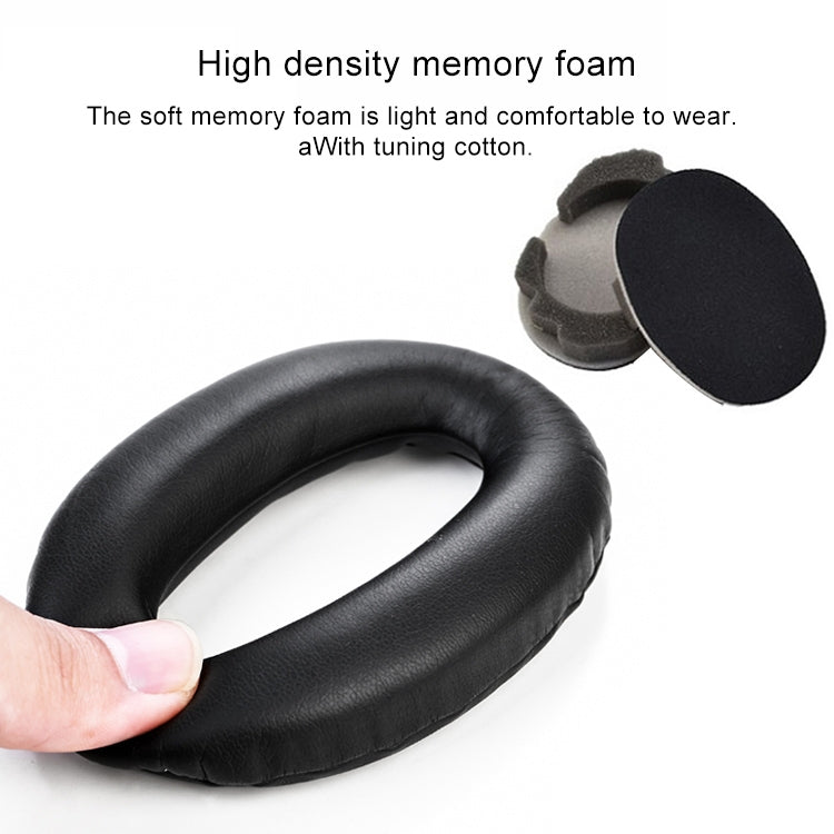 1 Pair Sponge Headphone Protective Case for Sony MDR-1000X / WH-1000XM3(Black)