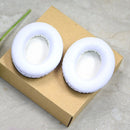 1 Pair Soft Earmuff Headphone Jacket with White Padded Cotton for BOSE QC2 / QC15 / AE2 / QC25 / QC35(White)