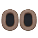 1 Pair Soft Sponge Earmuff Headphone Jacket for Audio-technica ATH-MSR7 / M50X / M20 / M40 / M40X(Brown)