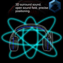 PLEXTONE PC780 Over-Ear Gaming Earphone Subwoofer Stereo Bass Headband Headset with Microphone & USB LED Light(Black Blue)