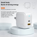 WK WP-U113 GaN 65W Dual USB Fast Charger Power Adapter, US Plug