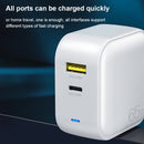 WK WP-U113 GaN 65W Dual USB Fast Charger Power Adapter, US Plug