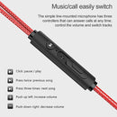G5 Wired In Ear Type-C Interface Stereo Wire-Controlled HIFI Earphones Video Game Mobile Game Headset With Mic, Not For Samsung Phones(Black Red)